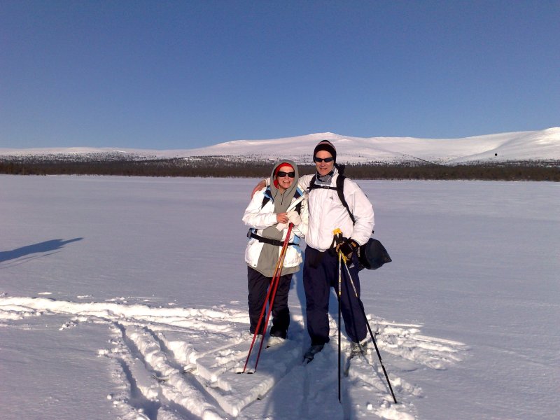 Leena and Jukka on the Lake Luire